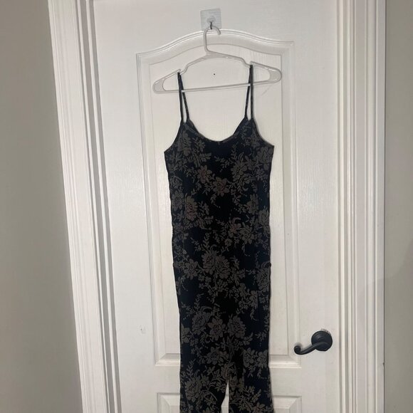 Eva Franco For Anthropologie Floral Jumpsuit Size 8‎ Black & White NWT - Picture 11 of 11